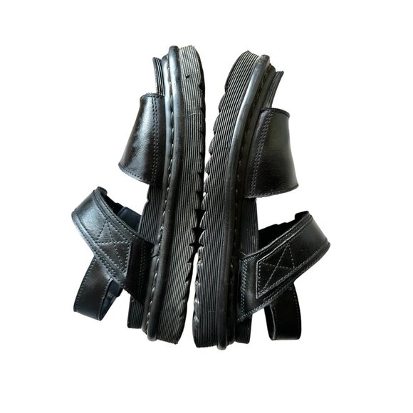 Dr. Martens Voss Black Leather Platform Sandals Women’s 7 EU 38 Adjustable Buckl - Picture 7 of 10